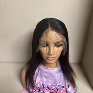 Elegant Black Lace Front Wig 16”